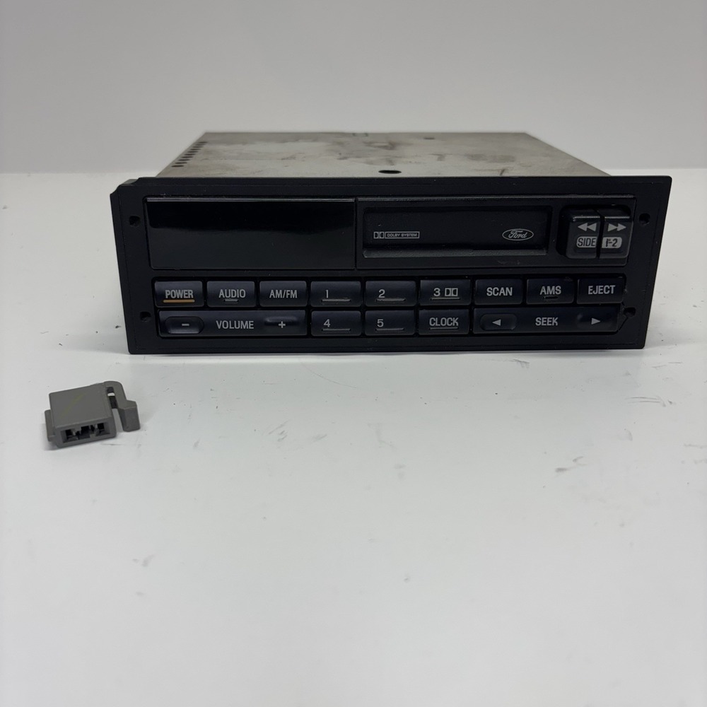 1990-1996 Ford OEM cassette player RADIO Mustang F150 Econoline Contour Ranger